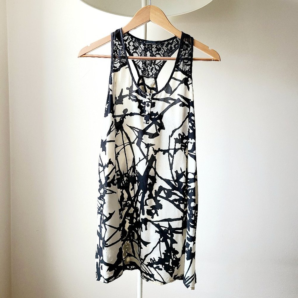 Forever21 Silk Tunic/Dress with Lace - siz…